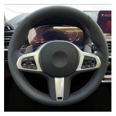 Чехол Оплетка Руля для BMW 3/5/6/7/8 series 2016-2022 Кожа (Модельная Выкройка) M Package №9