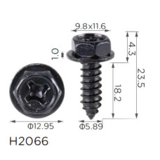 Саморез с шайбой Mitsubishi (MS452348)H2066)
