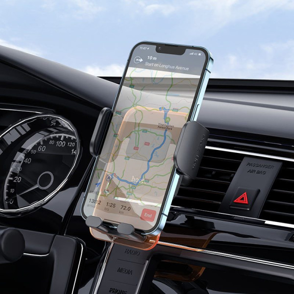 Автотримач для телефону зажим під вагою HOCO CA117 Чорний