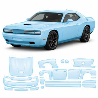 Антигравійна захисна бронеплівка за лекалами для Dodge Challenger LC facelift 2015-2023 - повний кузов