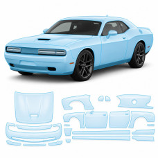 Антигравійна захисна бронеплівка за лекалами для Dodge Challenger LC facelift 2015-2023 - повний кузов