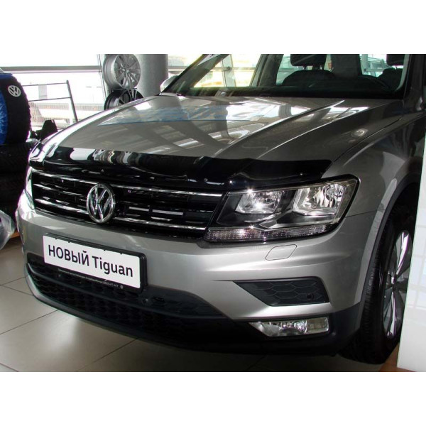 Дефлектор капота мухобойка Volkswagen Tiguan 2016-