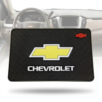 Антиковзкий килимок торпедо для Chevrolet (всі моделі 1990-2026) силікон чорний