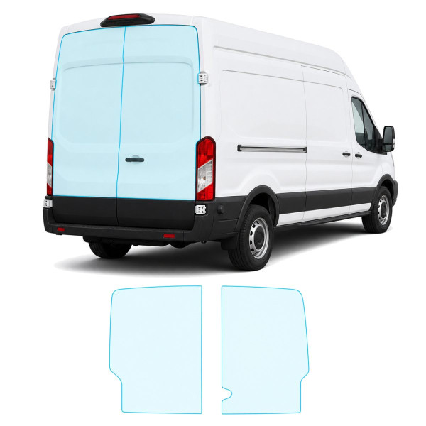 Антигравійна захисна бронеплівка за лекалами для Ford Transit VII 2013- зона кришки багажника