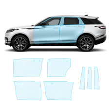 Антигравійна захисна бронеплівка за лекалами для Land Rover Range Rover Velar L560 facelift 2020- зони дверей і стійки вікон
