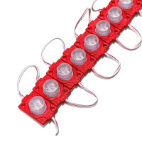 Cветодиодный модуль 12V SMD3030 1,5W 46x32 мм 120lm IP67 Красный свет 1 шт