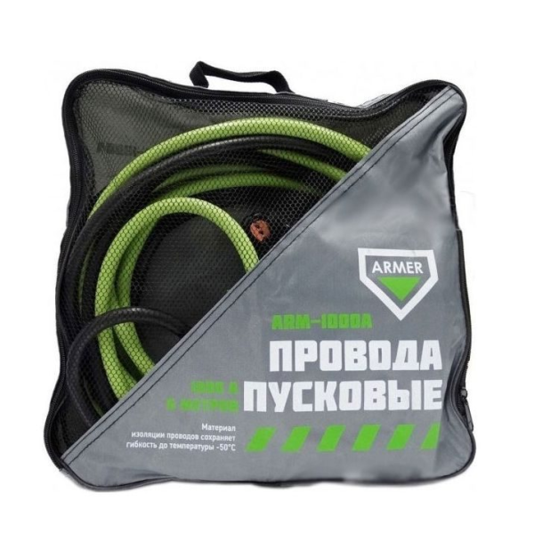 Пускові дроти прикурюуання Armer 1000А / -50 +80°C / 6м / у сумці (DEC-1000A)