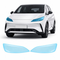 Антигравійна захисна бронеплівка за лекалами для BYD Dolphin I facelift 2025- оптика (фари та ПТФ)