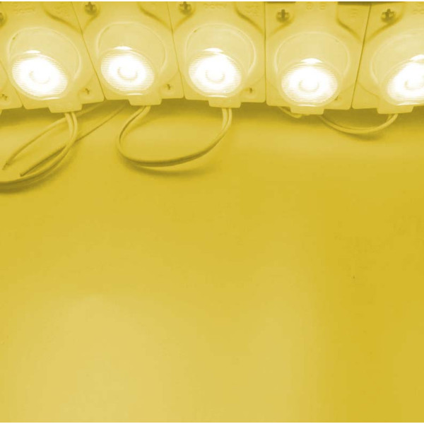 Світлодіодний модуль 12V SMD3030 1,5W 46x32 мм 120lm IP67 Жовте світло 1 шт