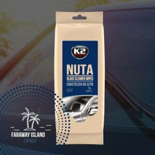 Салфетки влажные для очистки стекла K2 Nuta Wipes 20х18 см (K500) 24 шт