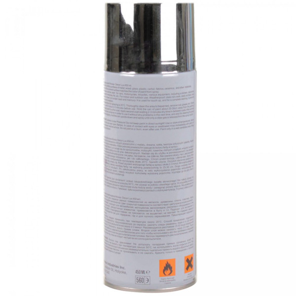 Акриловая краска Nowax Bright Chrome Спрей 450 мл Хром (bright chrome) NX48041