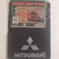 Брызговики Mitsubishi большие логотип + надпись 2шт Speed Master