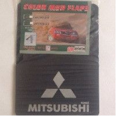 Брызговики Mitsubishi большие логотип + надпись 2шт Speed Master