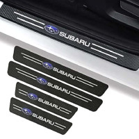 Захисна плівка накладка на пороги для Subaru Чорний Карбон 4 шт