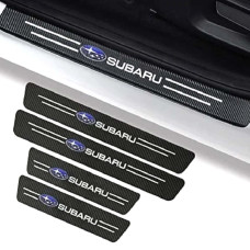 Захисна плівка накладка на пороги для Subaru Чорний Карбон 4 шт