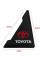 Захист кутів дверей Toyota 2 шт Гумові 45х58х47 мм на скотчі Чорні Посилені (протиударні чохли від сколів)
