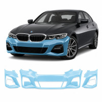 Антигравийная защитная бронепленка по лекалам для BMW 3 Series G20 2019-2022 - передний бампер