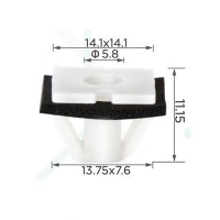 Клипса Крепление молдинга, двери Hyundai Kia (ОЭМ 87756-3D000, 877563D000, 14904) (C0365)