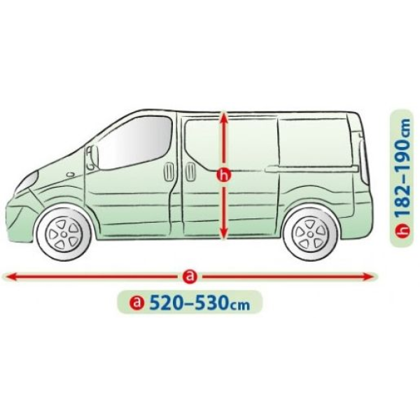 Тент автомобільний для мінівена Kegel-Blazusiak L 520-530 см Mobile Garage Van (5-4154-248-3020)