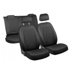 Чохли для сидінь модельні на Daewoo Lanos / Sens Горби комплект Чорний ромб