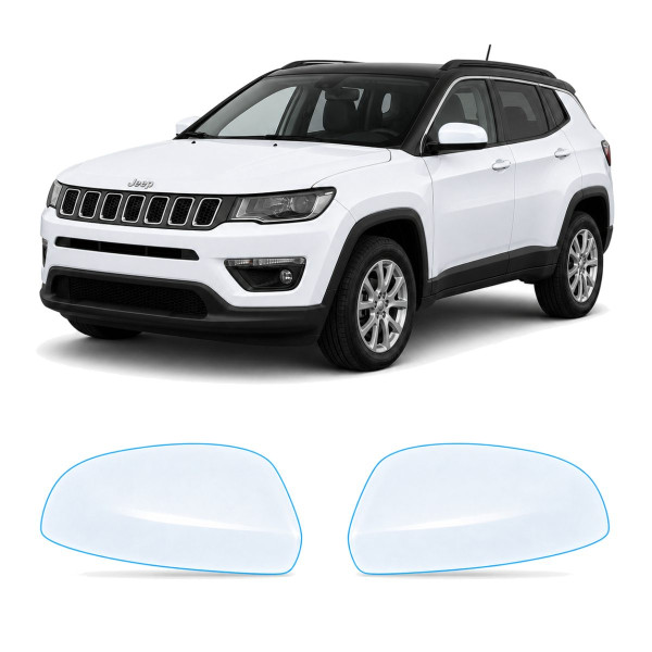 Антигравійна захисна бронеплівка за лекалами для Jeep Compass MP 2017-2020 - дзеркала