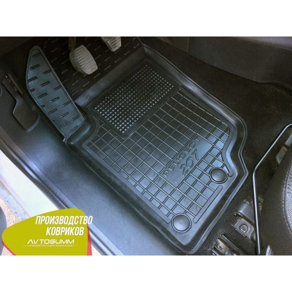 Автомобильные коврики в салон Peugeot 207 2006-2012 (Avto-Gumm)