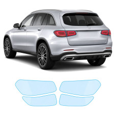 Антигравийная защитная бронепленка по лекалам для Mercedes-Benz GLC X253 facelift 2019-2022 - задние фонари стопы