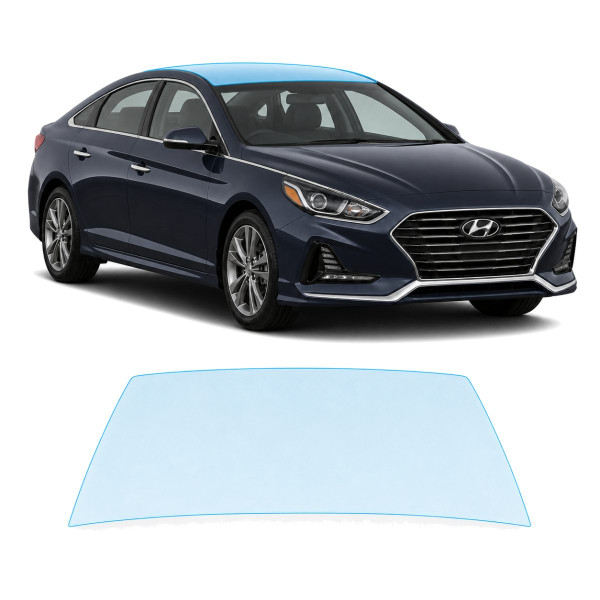 Антигравийная защитная бронепленка по лекалам для Hyundai Sonata LF facelift 2017-2019 - зона крыши