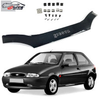 Дефлектор капоту мухобійка для Ford Fiesta 1999-2002 Євро Кріплення (Vip Tuning) FR32