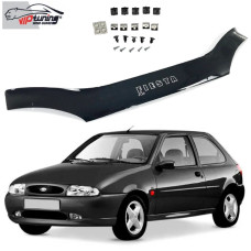 Дефлектор капота мухобойка Ford Fiesta 1999–2002 Евро Крепление (Vip Tuning) FR32