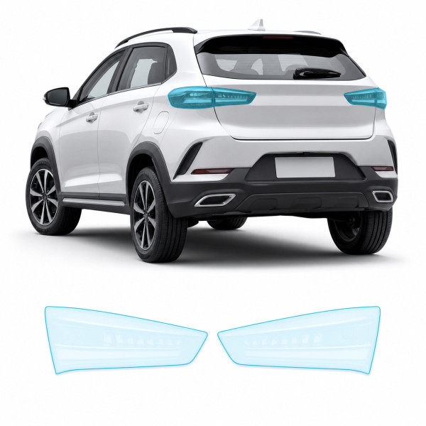 Антигравійна захисна бронеплівка за лекалами для Chery Tiggo 2 Pro I 2022- задні ліхтарі стопи