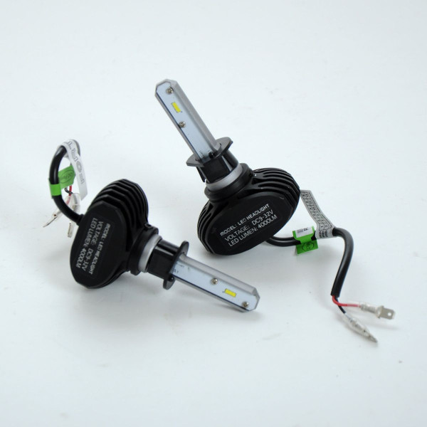 LED лампи автомобільні FORT F1 H1 радіатор 4000Lm/CSP Chip/28W/5000K/IP65/12-24V 2шт