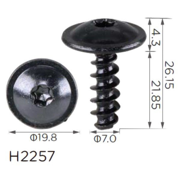 Саморез Volkswagen, Audi, Ford, Chevrolet (8K0805399A, 18650) (H2257)