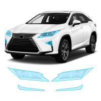 Антигравийная защитная бронепленка по лекалам для Lexus RX AL20 2015-2018 - оптика (фары и ПТФ)
