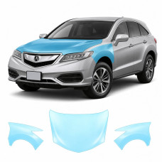 Антигравийная защитная бронепленка по лекалам для Acura RDX TX2/CDU facelift 2016-2018 - капот и передние крылья