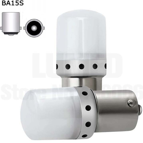 Автолампа світлодіодна LED 12/24V T25 6W Матова (BA15s) Білий Світло 1 шт №52