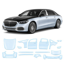 Антигравийная защитная бронепленка по лекалам для Mercedes-Benz Maybach S-Class Z223 2021- полный кузов