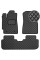 Килимки в салон Екошкіра для Toyota Highlander 2008-2013 Чорні 5 шт (Rombus)