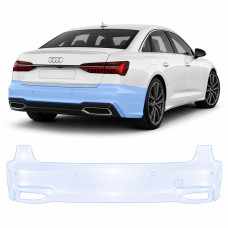 Антигравійна захисна бронеплівка за лекалами для Audi A6 C8 facelift 2023-2025 - задній бампер