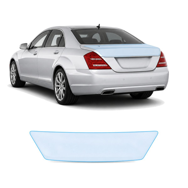 Антигравійна захисна бронеплівка за лекалами для Mercedes-Benz S-Class W221 facelift 2009-2013 - зона кришки багажника