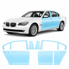 Антигравийная защитная бронепленка по лекалам для BMW 7 Series F01/F02 2008-2015 - зоны дверей и стойки окон