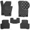 Коврики в салон Экокожа для Volkswagen Passat B6 2005-2010 Черные 5 шт (Rombus)