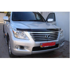 Дефлектор капоту мухобійка Lexus LX 570 2007- темні