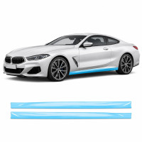 Антигравійна захисна бронеплівка за лекалами для BMW 8 Series G15/G14/G16 2018-2022 - нижня зона кузова та пороги