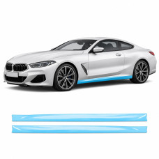 Антигравійна захисна бронеплівка за лекалами для BMW 8 Series G15/G14/G16 2018-2022 - нижня зона кузова та пороги