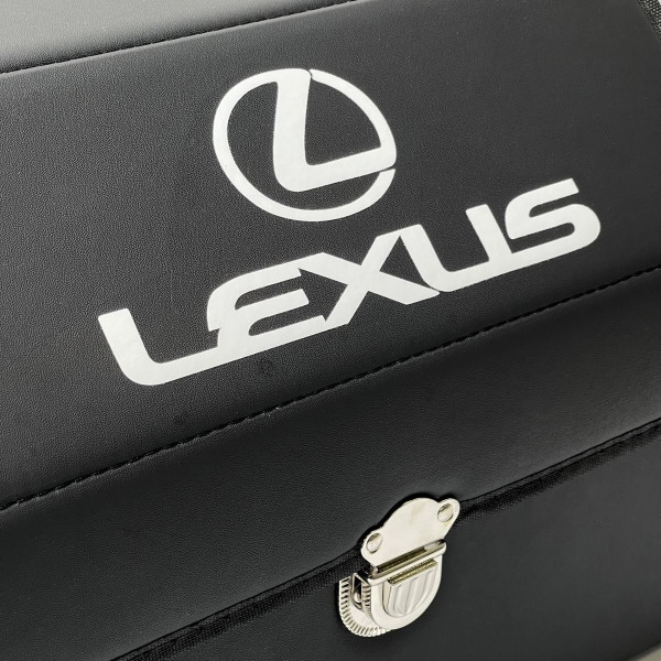 Органайзер саквояж у багажник Lexus 38 x 31 x 29 см Еко-шкіра Чорний 1 шт