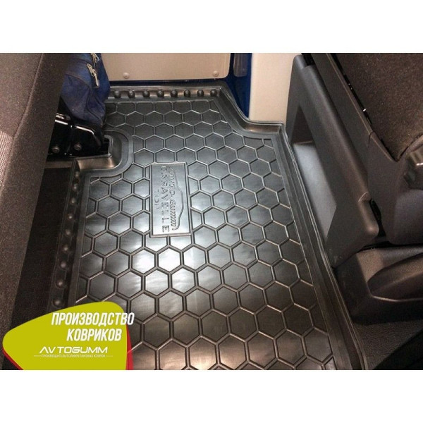 Автомобильные коврики в салон Volkswagen T5 Caravelle 2010- (2-й ряд) с печкой (Avto-Gumm)