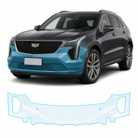 Антигравійна захисна бронеплівка за лекалами для Cadillac XT4 I 2019-2023 - передній бампер