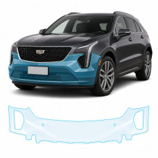 Антигравийная защитная бронепленка по лекалам для Cadillac XT4 I 2019-2023 - передний бампер