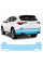 Антигравийная защитная бронепленка по лекалам для Acura MDX YD4 2022 - задний бампер